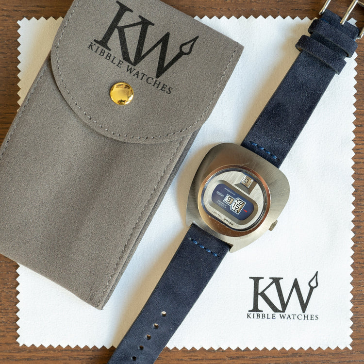 1970s Smiths Automatic "Digital" Jump Hour Funky Case