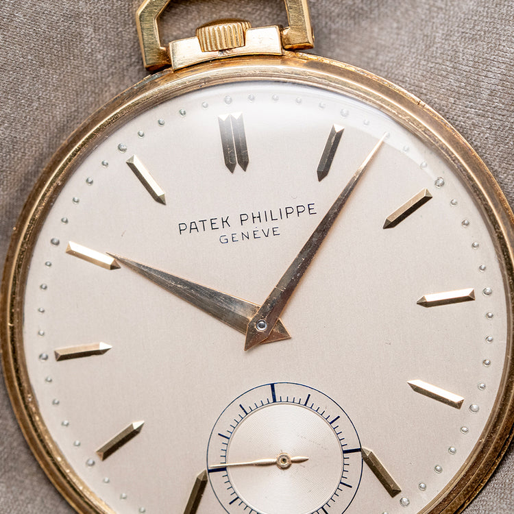 1952 Patek Philippe 18ct Yellow Gold Pocket Watch Reference 600