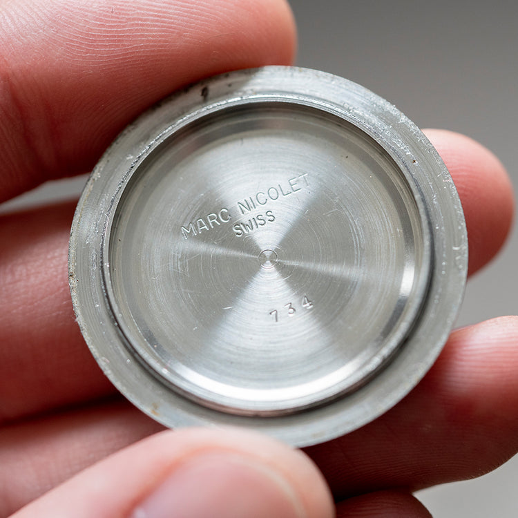 1960s Marc Nicolet Skin Diver Date Automatic ETA 2472 36mm - vault