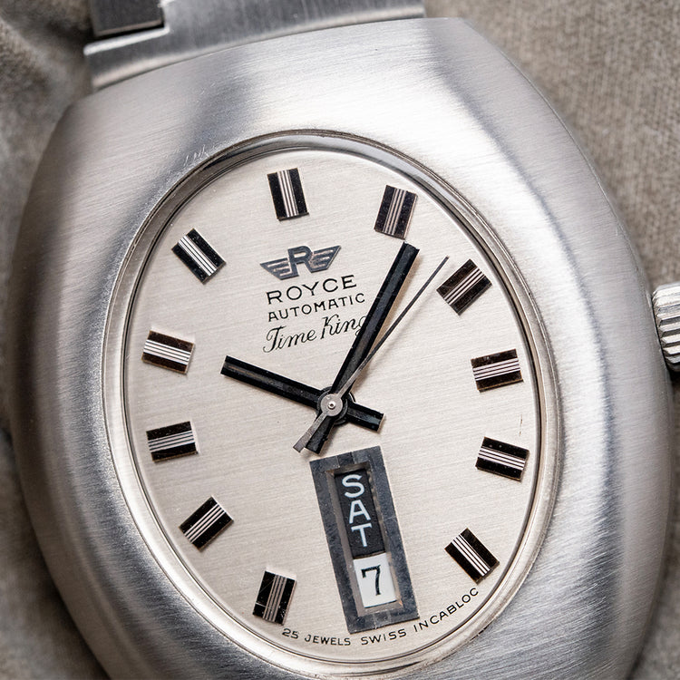 1970s Royce Time King Automatic on Bracelet 37mm