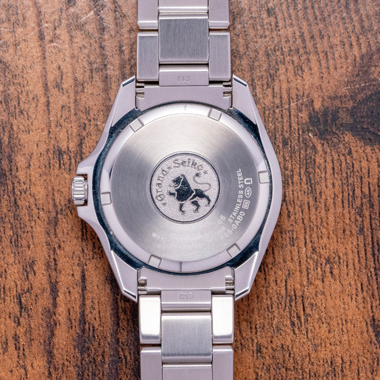 2021 Grand Seiko GMT Quartz Blue SBGN005G on Bracelet