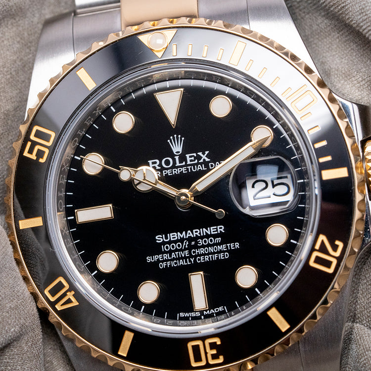 2019 Rolex Submariner Date TwoTone 40mm Steel & Gold 116613LN