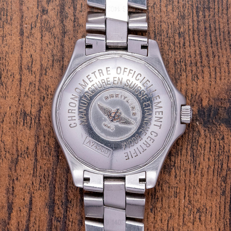 2004 Breitling Colt Quartz Black 38mm A74350 Box & Papers