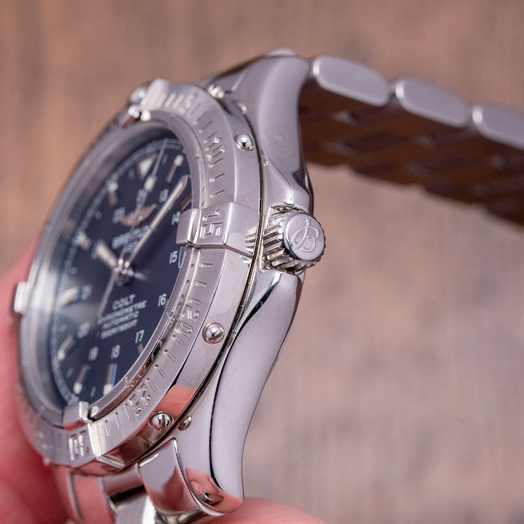 2004 Breitling Colt Automatic 'Chronometre' Blue 38mm A17350