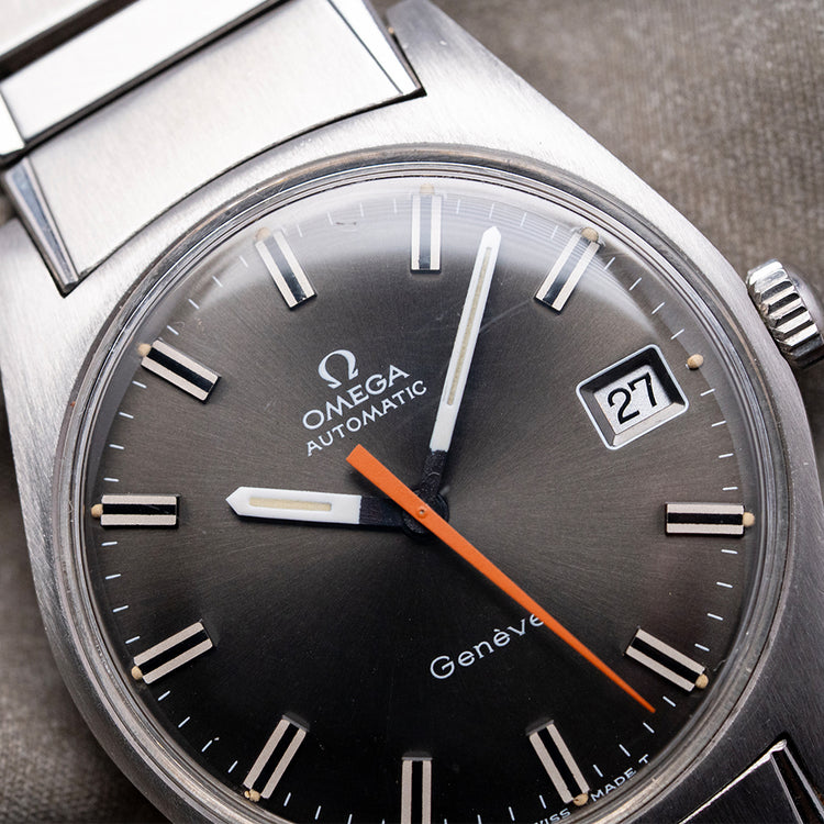 1968 Omega Geneve Auto Date on Omega Fixo 34mm 166.041