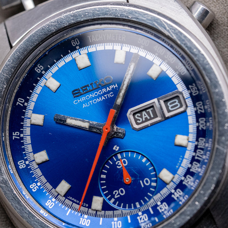 1974 Seiko Automatic Chronograph 'Bruce Lee' Blue 6139-6012