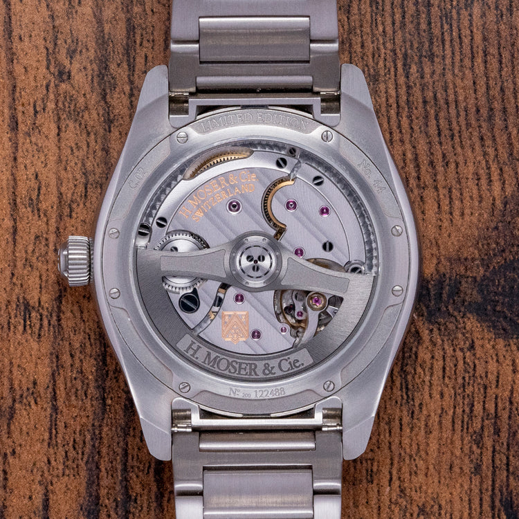 2021 H. Moser and Cie Pioneer Centre Seconds Green Collective C.02