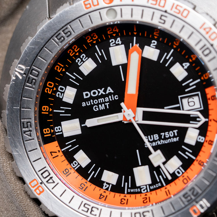 2007 DOXA SUB 750T GMT Sharkhunter 260 Limited 45mm