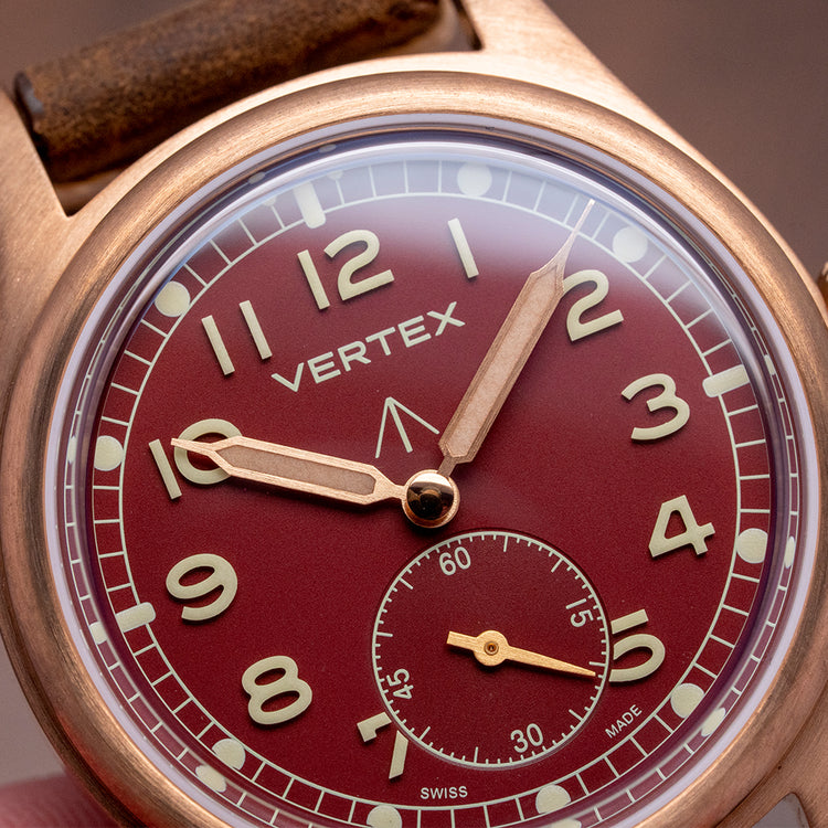 2024 Vertex M36 Armistice Day Red Dial Bronze Limited to 9