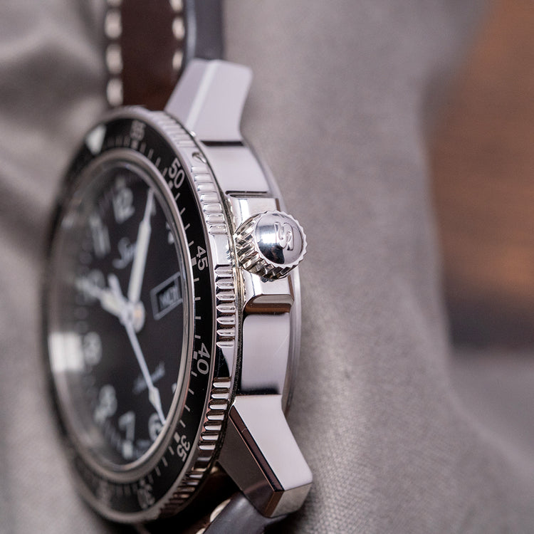 2017 Sinn 104 St Sa I Black Automatic 41mm on Strap