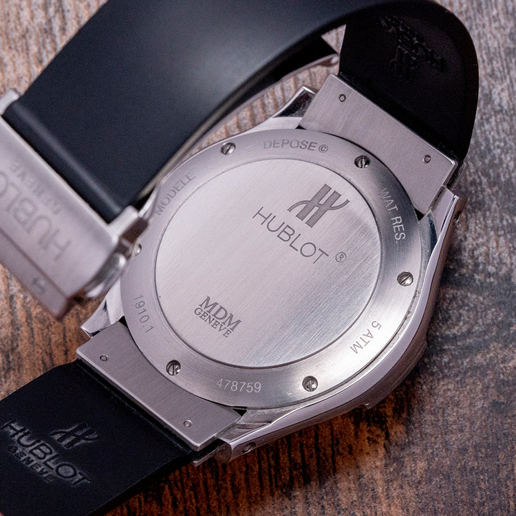 2000s Hublot Elegant MDM Automatic 41mm Grey Dial 1910.1