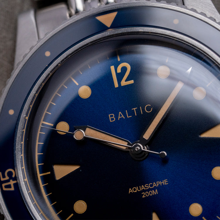 2022 Baltic Aquascaphe Classic Blue Gilt on BOR 39mm