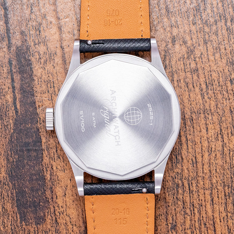 2023 Archiwatch "Original" 2525-1 Glossy Black Dial 36mm