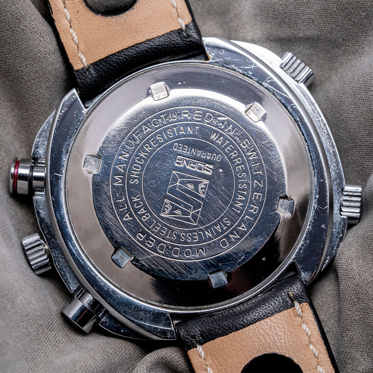 1970s Sorna Chronograph World Time 46mm Mechanical