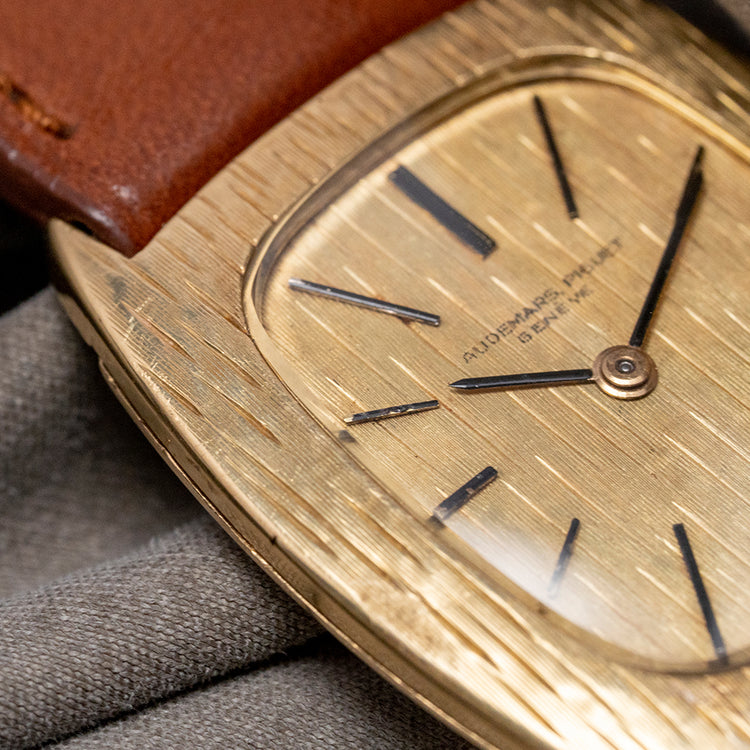 1964 Audemars Piguet Ultra Thin 'Tank' Cal. 2003 18ct Gold Textured