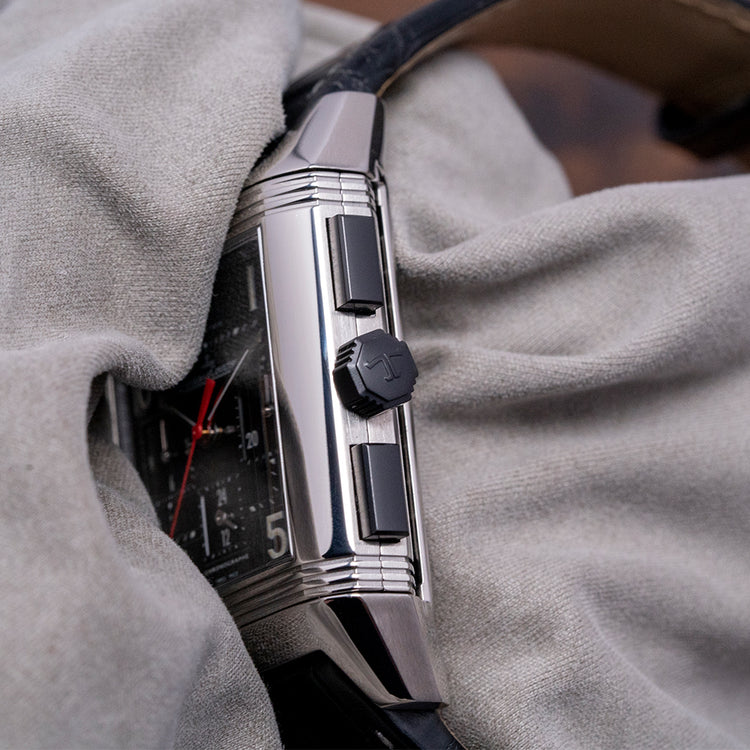2000s Jaeger-LeCoultre Reverso Squadra Chronograph GMT 230.8.45