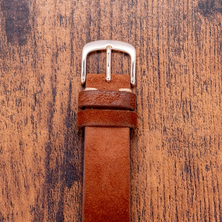 1950s Fleuron 18ct Rose Gold Bombe Lugs 35mm Manual