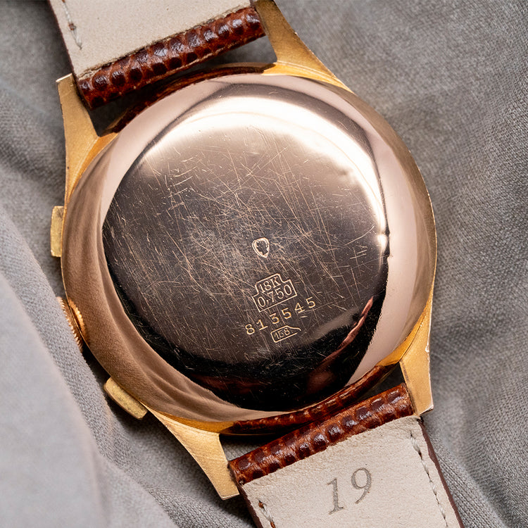 1950s Chronographe Suisse 18ct Gold Landeron 48 36.5mm
