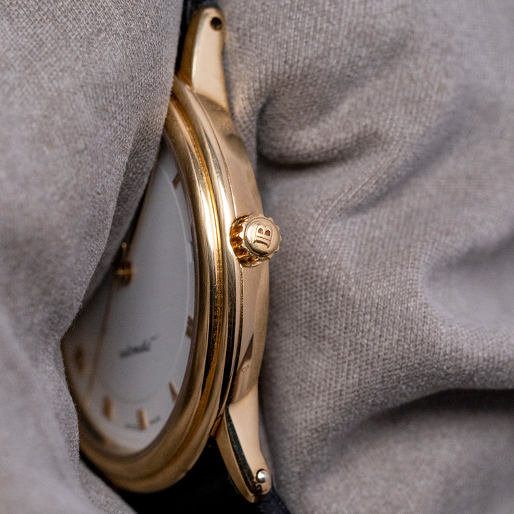 1990s Blancpain Villeret Automatic Date 34mm 18ct Gold