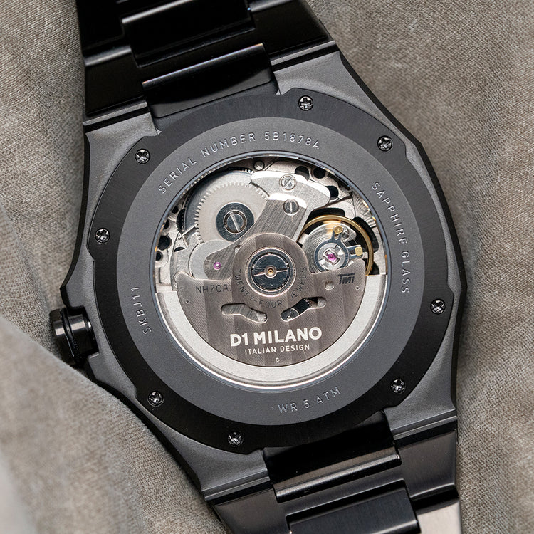 2025 D1 Milano Gun Metal Skeleton Automatic 41.5mm