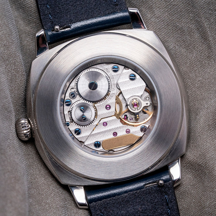 2022 Fears Brunswick Salmon Dial 38mm Exhibition Back