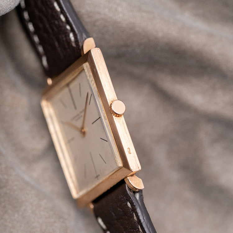 1960s Audemars Piguet Ultra-Thin Square 18ct Pink Gold 25mm