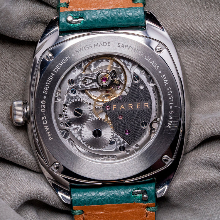 2022 Farer Mansfield Green Cushion Case 38.5mm