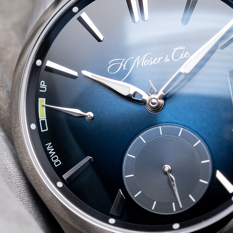2017 H.Moser & Cie Pioneer Perpetual Calendar Midnight Blue 43mm 3800-1200