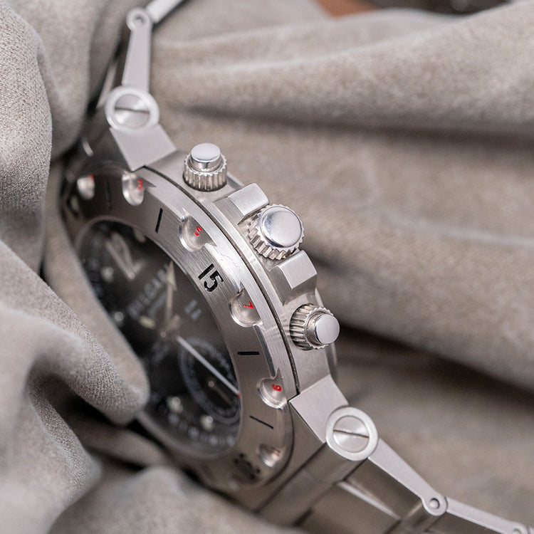 2000s Bulgari Diagono Scuba GMT Automatic 38mm SD38S GMT