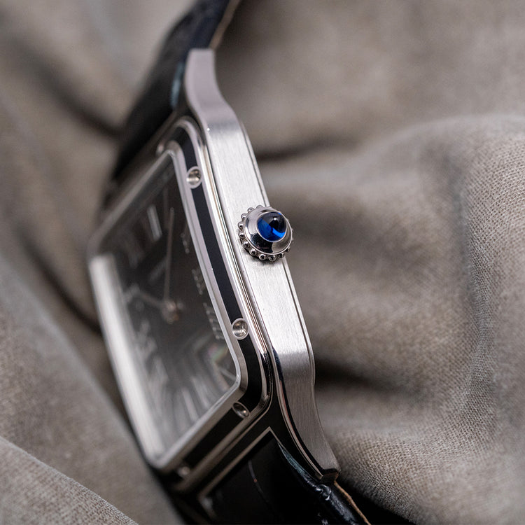 2023 Cartier Santos Dumont Black Lacquer Mechanical WSSA0046