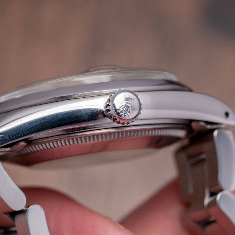 1982 Rolex Oyster Perpetual Date 34mm Silver Dial 15000