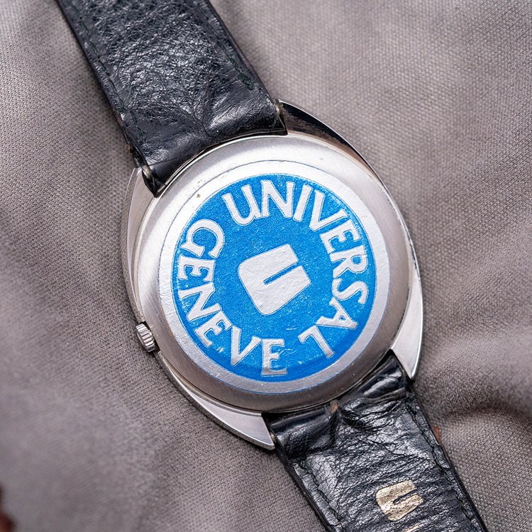 1970s Like-NOS Universal Geneve White Shadow Auto 35mm 866101