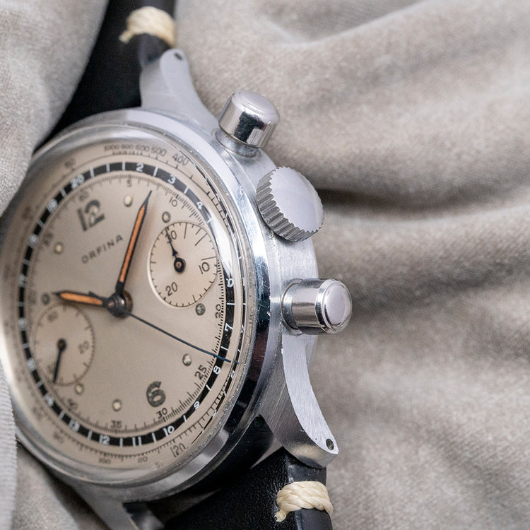 1950s Orfina Chronograph Oversized Pushers 36mm Venus 175