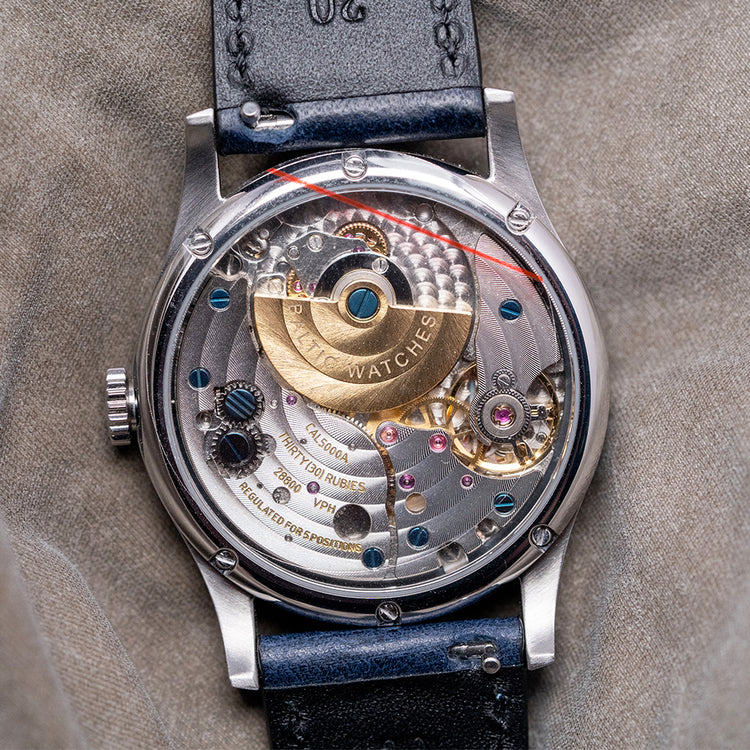 2023 Baltic MR01 Salmon Dial Micro-Rotor Automatic 36mm