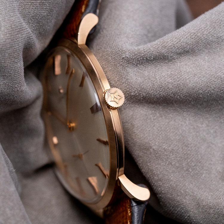 1950s Zenith 'Calatrava' 18ct Pink Gold Manual Cal. 2531 35mm
