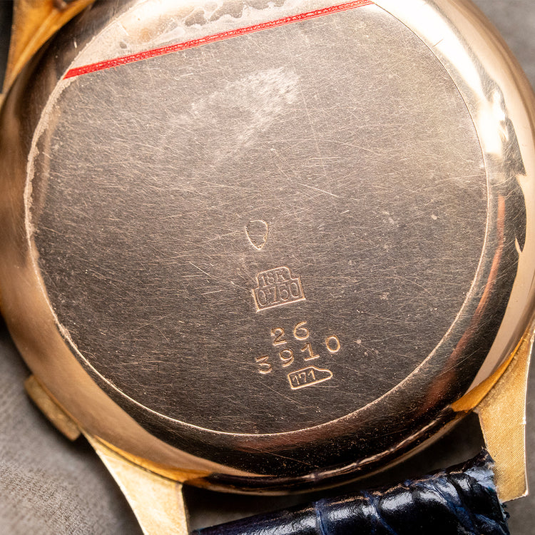 1950s Aidix Chronographe Suisse 18ct Gold Landeron 48 37.5mm