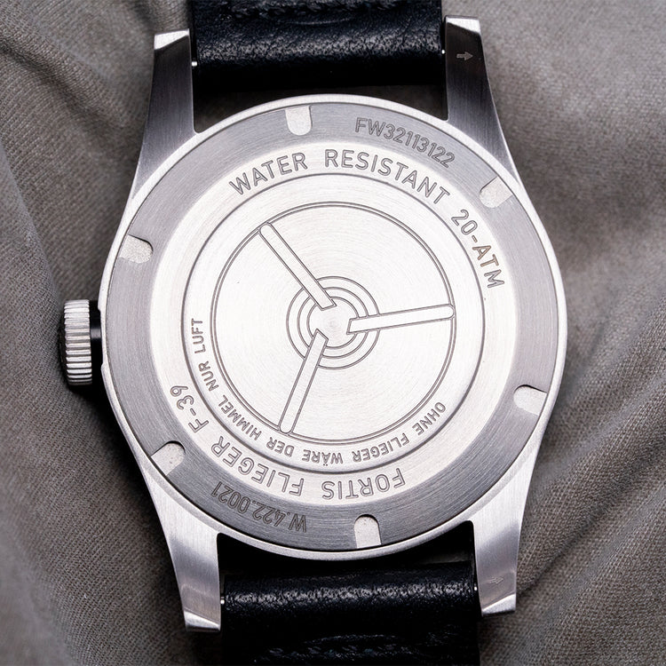 2021 Fortis Flieger F-39 Automatic 39mm Black Dial