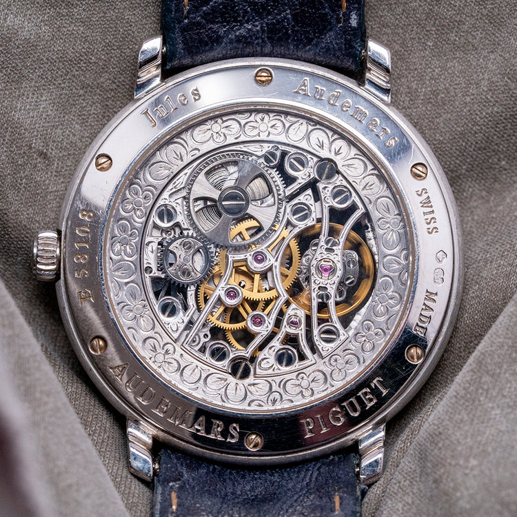 1990s Audemars Piguet Jules Audemars Skeleton 18ct White Gold 36mm 15058BC