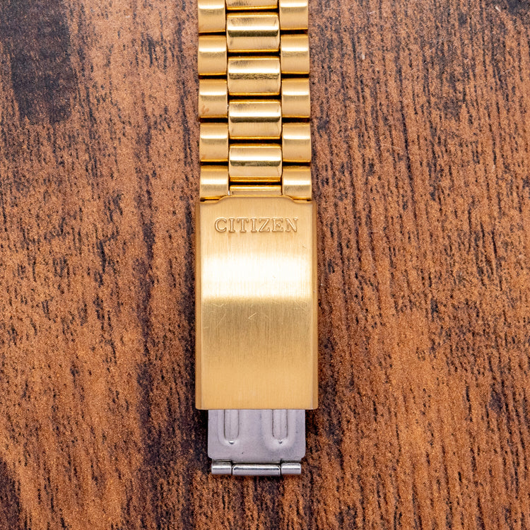 1980s Citizen Eagle 7 Yellow Gold Plated Automatic 36mm