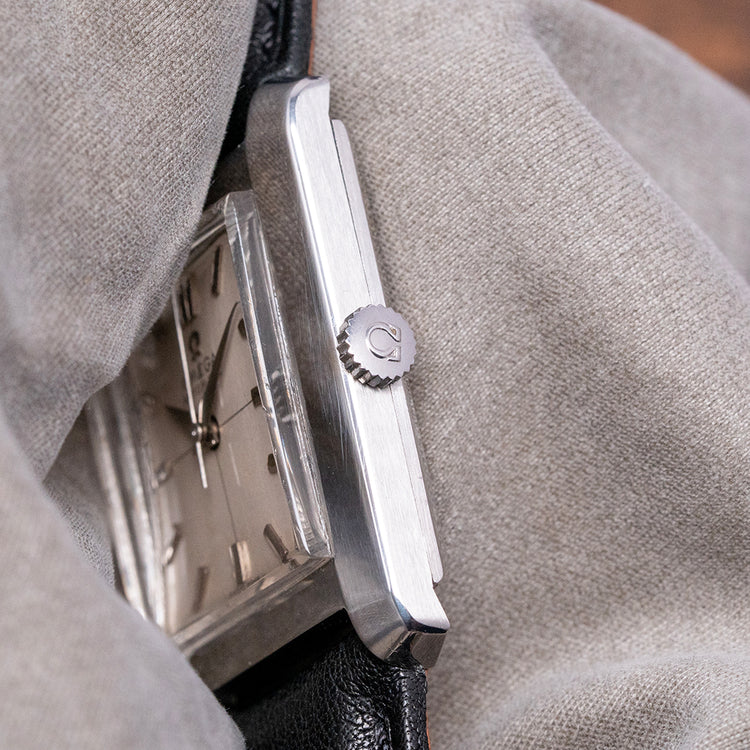 1961 Omega Automatic 'Tank' 28x35mm Steel Case 3999