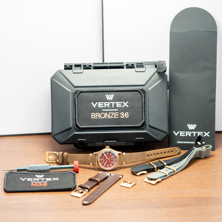 2024 Vertex M36 Armistice Day Red Dial Bronze Limited to 9