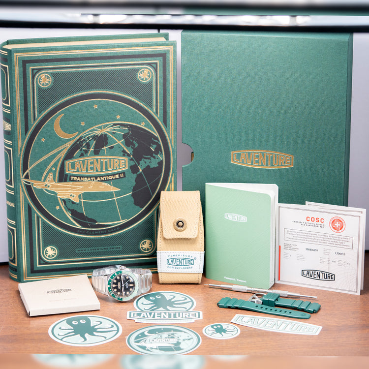 2025 Laventure Transatlantique II GMT Steel / Black 39mm