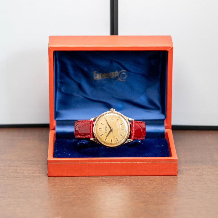 1960s Eberhard & Co Automatic 18ct Yellow Gold with Box 36mm