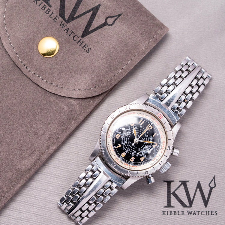 1940s Gallet Flying Officer MK1 'Truman' Black Dial 34mm