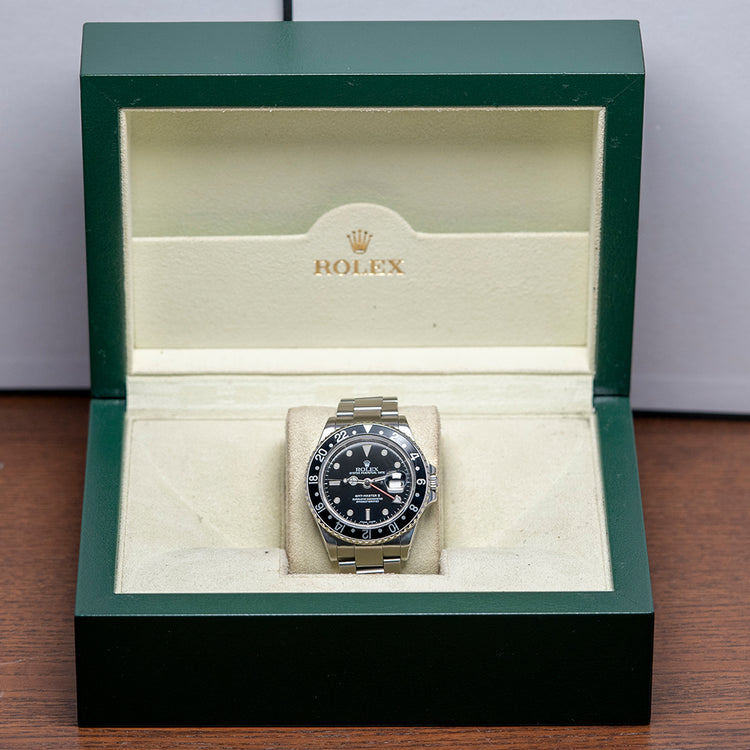 2000 Rolex GMT-Master II Black Bezel 40mm 16710