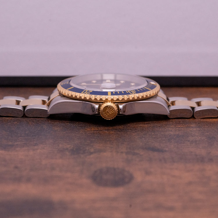 2004 Rolex Submariner Steel & Gold "Bluesey" 16613 Complete Set