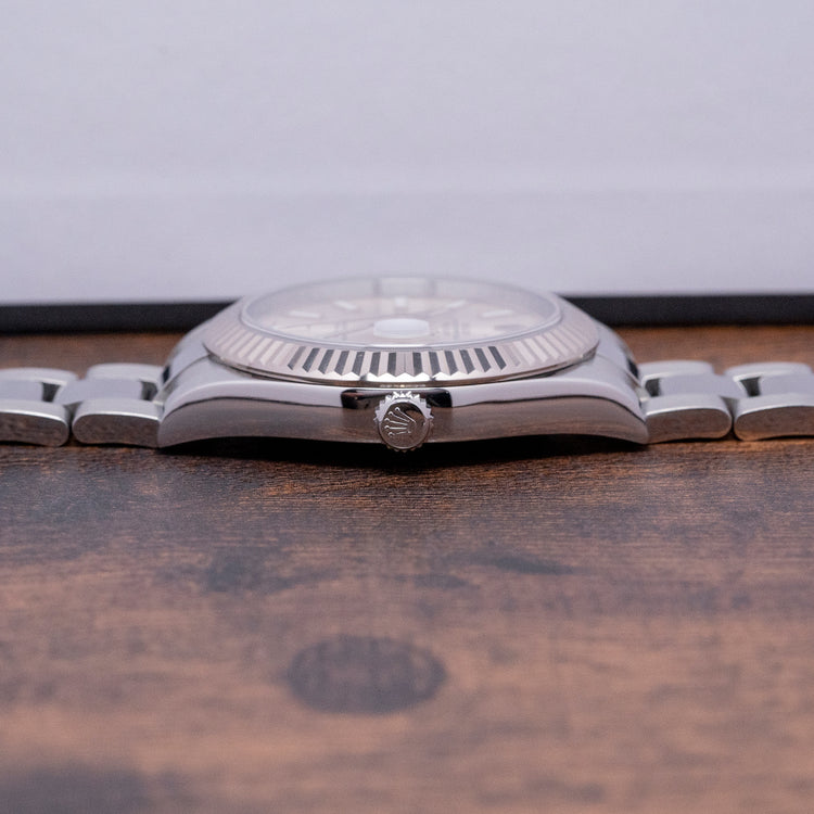 2017 Rolex Datejust II 41mm Silver Oyster Bracelet 116334