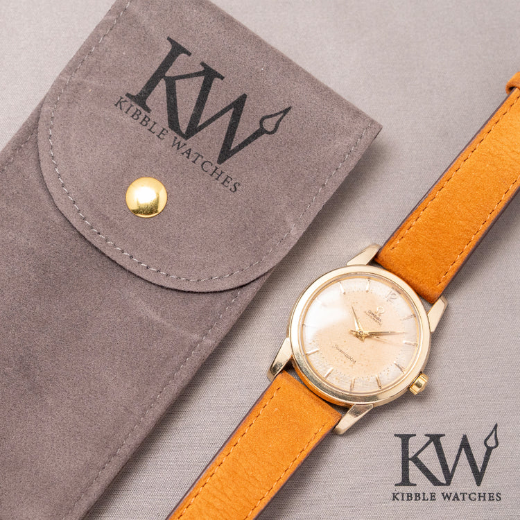 1954 Omega Seamaster Automatic Waffle Gold Capped 34mm 2846-3 SC