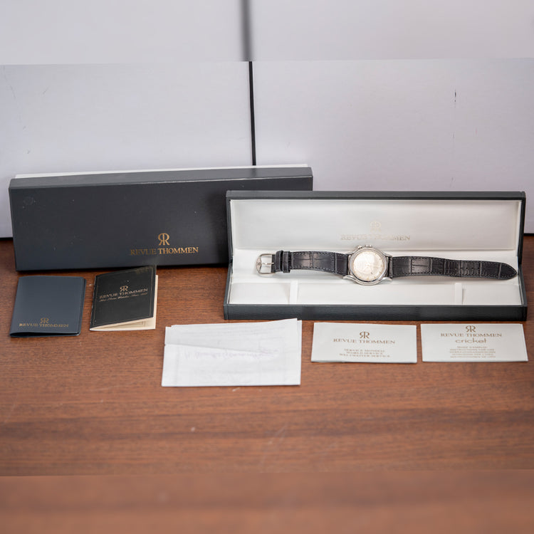 2001 Revue Thommen Cricket Alarm 35mm Box & Papers