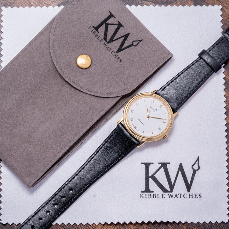 1990s Blancpain Villeret Automatic Date 34mm 18ct Gold